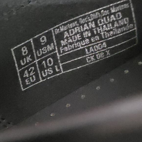 Dr Martens Adrian Quad Womens Black Size 10 Platform Leather Shoes New NWT - Picture 9 of 10